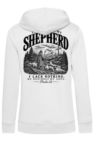 Christlicher Damen Hoodie – The Lord Is My Shepherd | Psalm 23